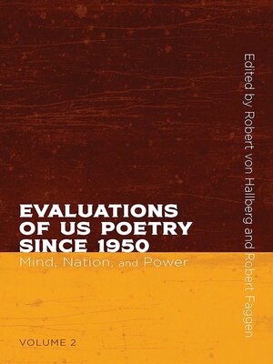 cover image of Evaluations of US Poetry since 1950, Volume 2